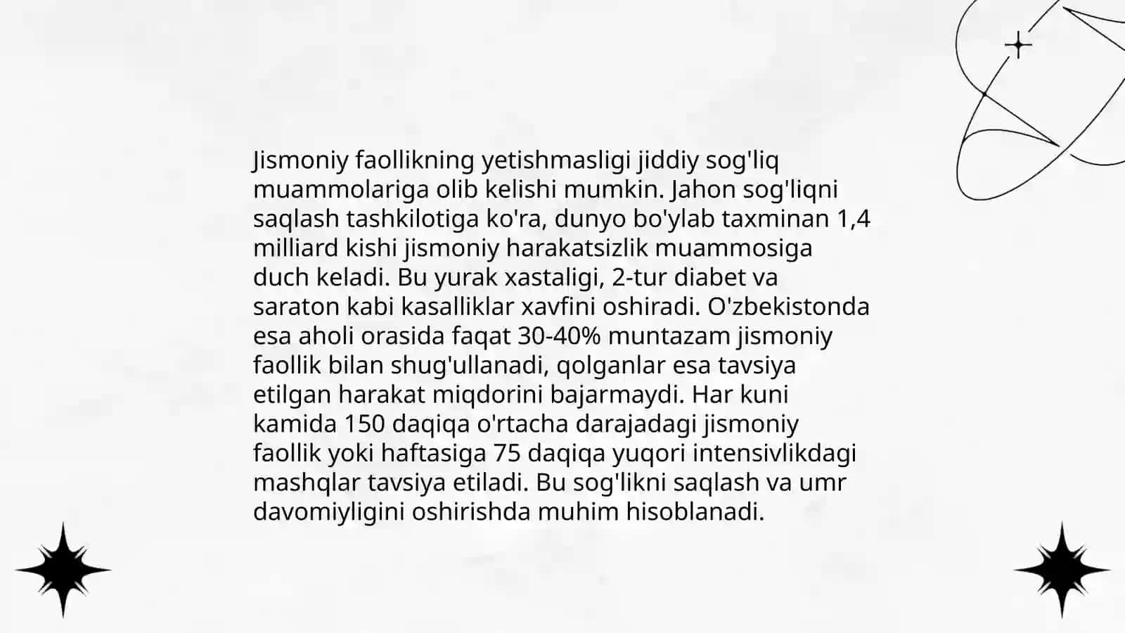 Sogʻlom turmush tarzini shakllantirishning muammolari 4