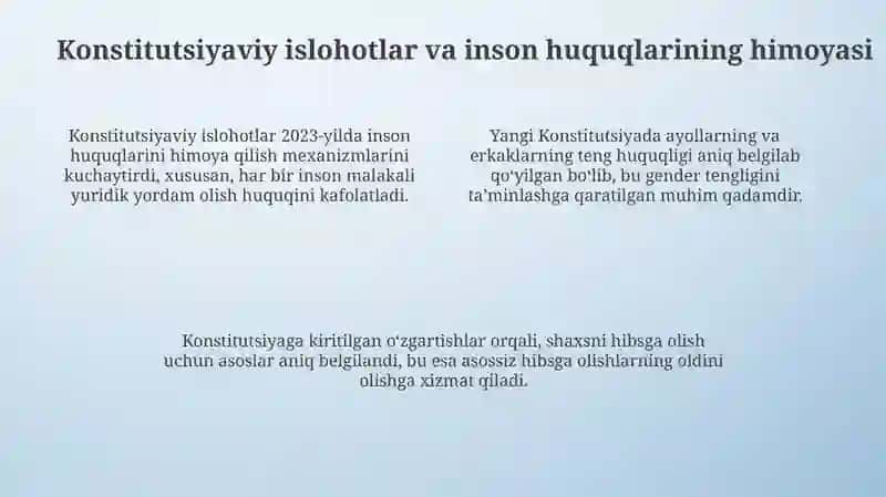 Yangi Ozbekistonda inson huquqlari 4