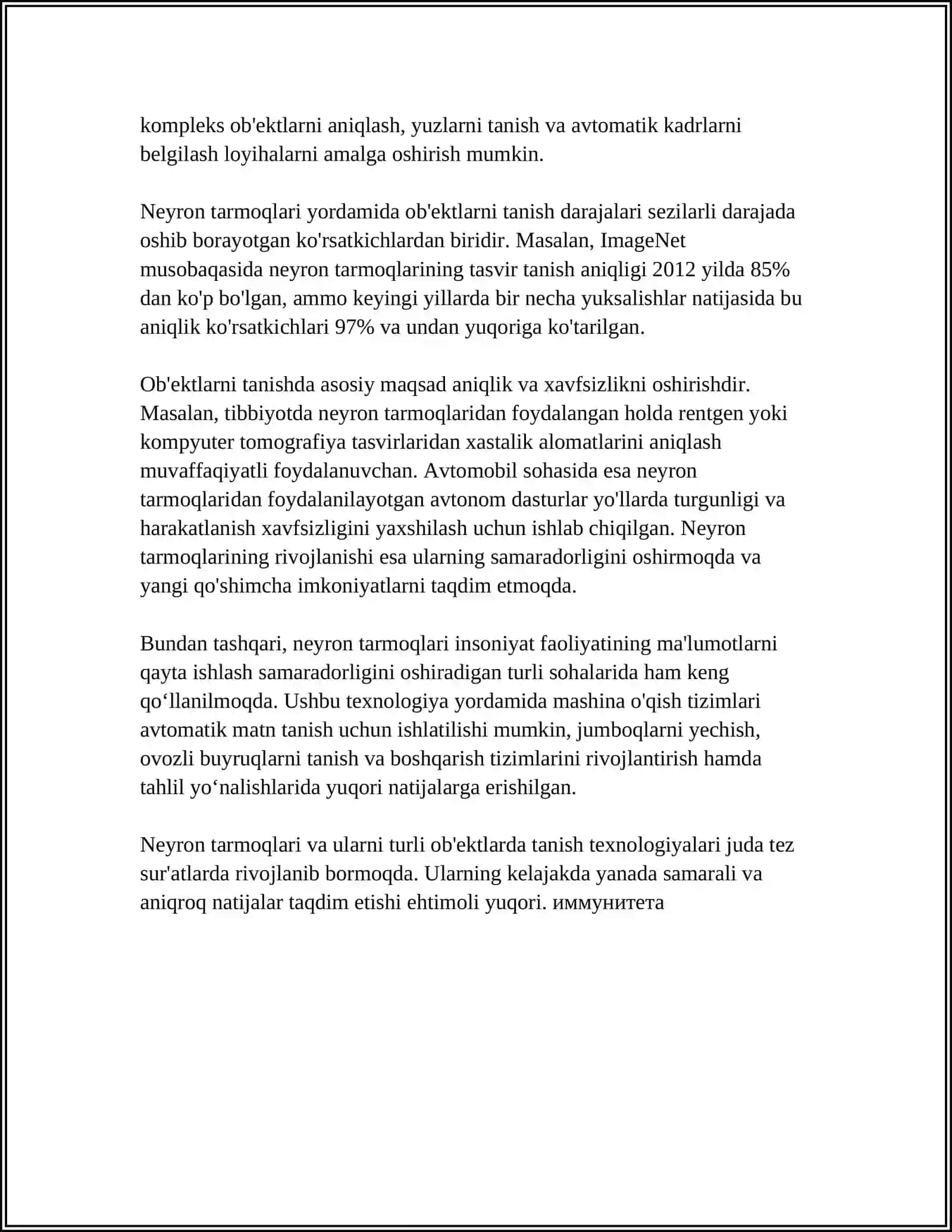 MASHINALI O'QITISHDA OBEKTLARNI TANISH 4