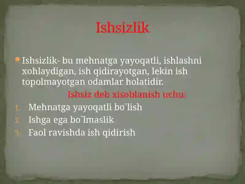 Aholi bandligi va ishsizlik turlari 4