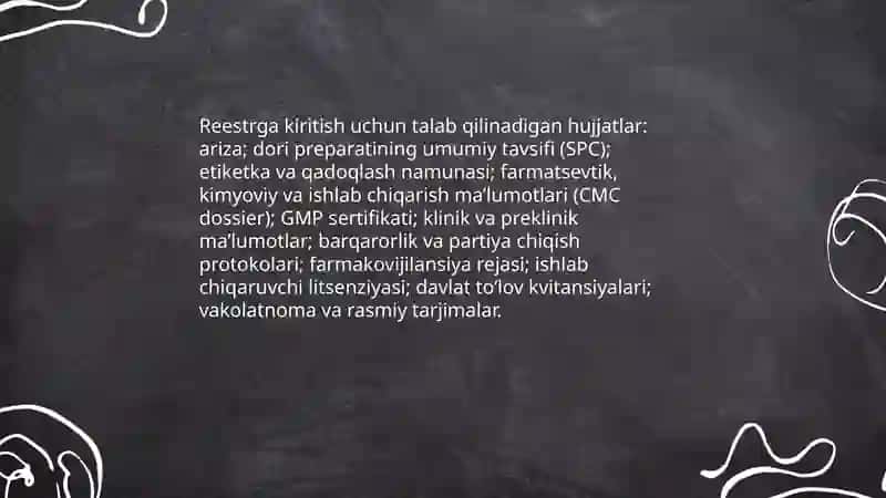 Dori vositalarining Davlat reestri 4