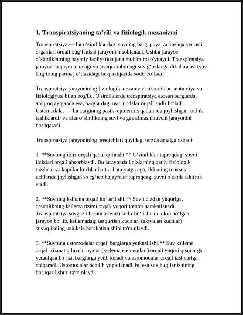 TRANSPIRATSIYASI VA UNING AHAMIYATI 4