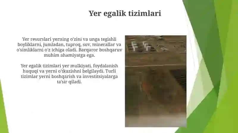 Yer resurslari va kadastr 4