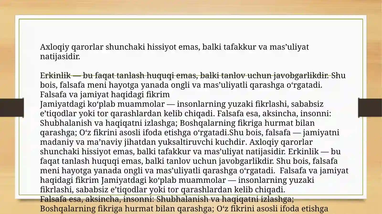 Falsafaning inson hayotidagi o‘rni va ahamiyati 4