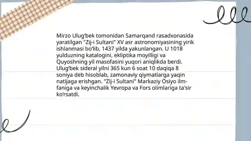 Mirzo Ulug‘bek - davlat arbobi va buyuk olim 4