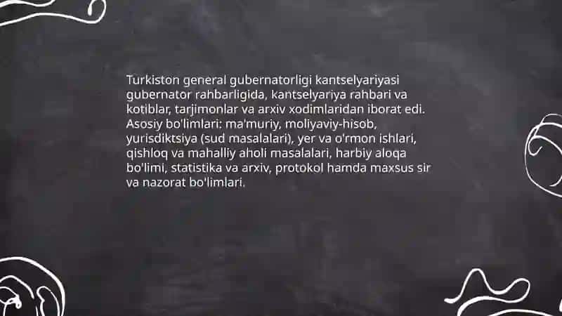 Turkiston general gubernatorligi kansernaliyasi 4