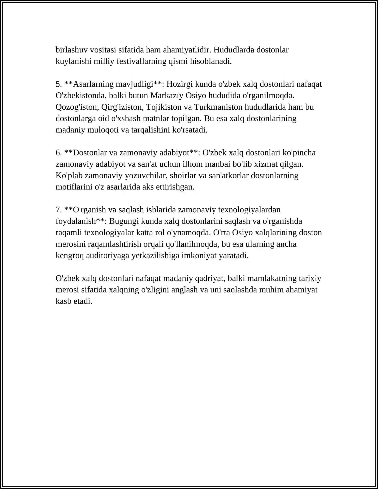 Xalq dostonlarining variantlari 4