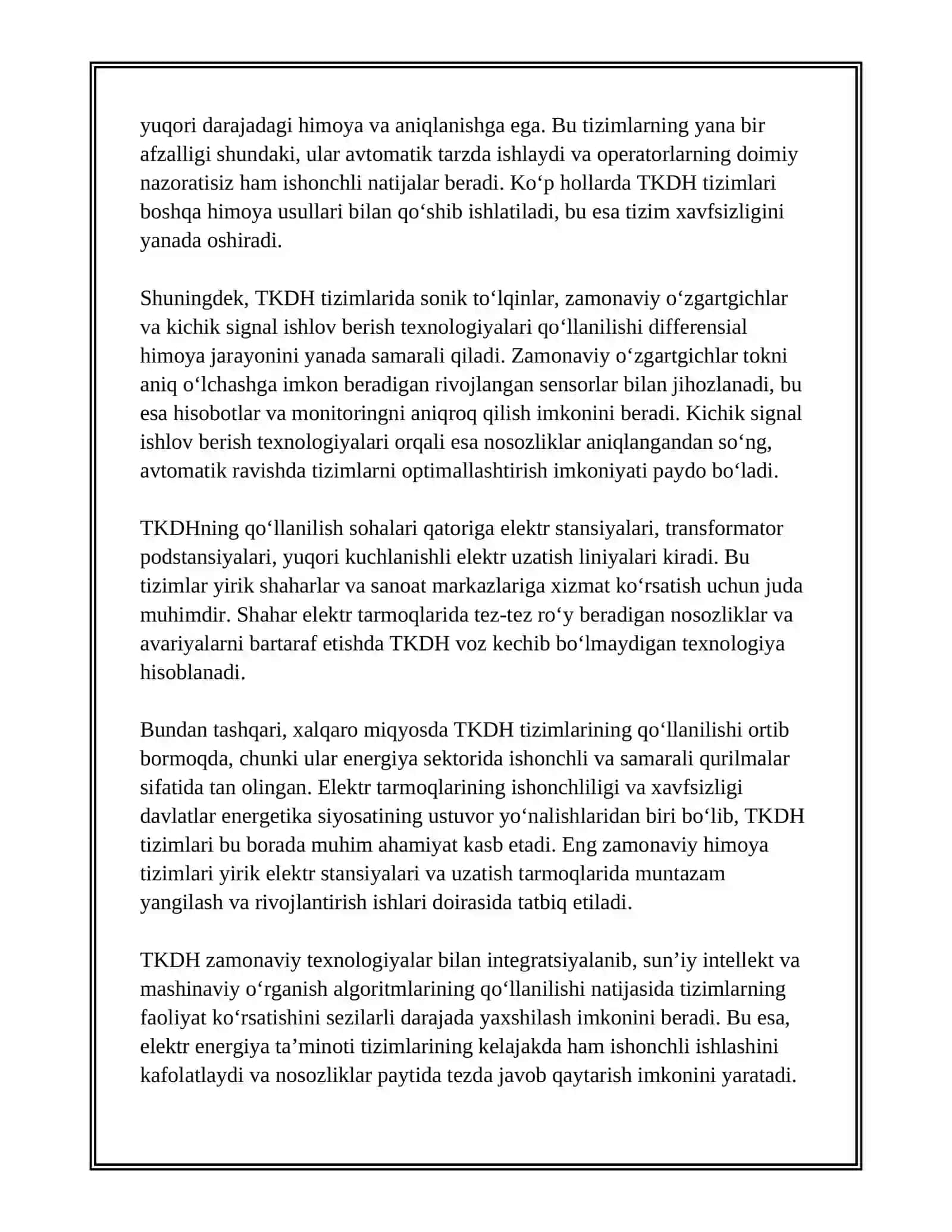 TOKLI KOʻNDALANG DIFFERENSIAL HIMOYA 4