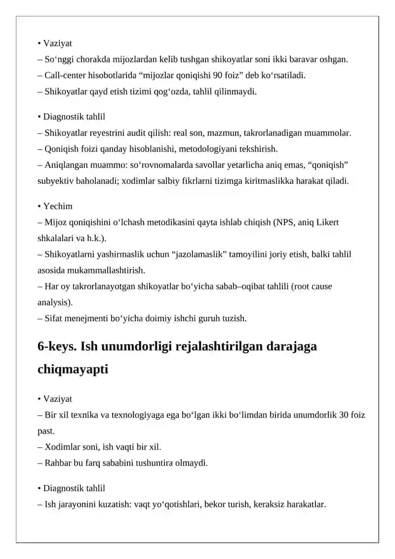 Boshqaruv faoliyatining diagnostik xususiyatlari 4
