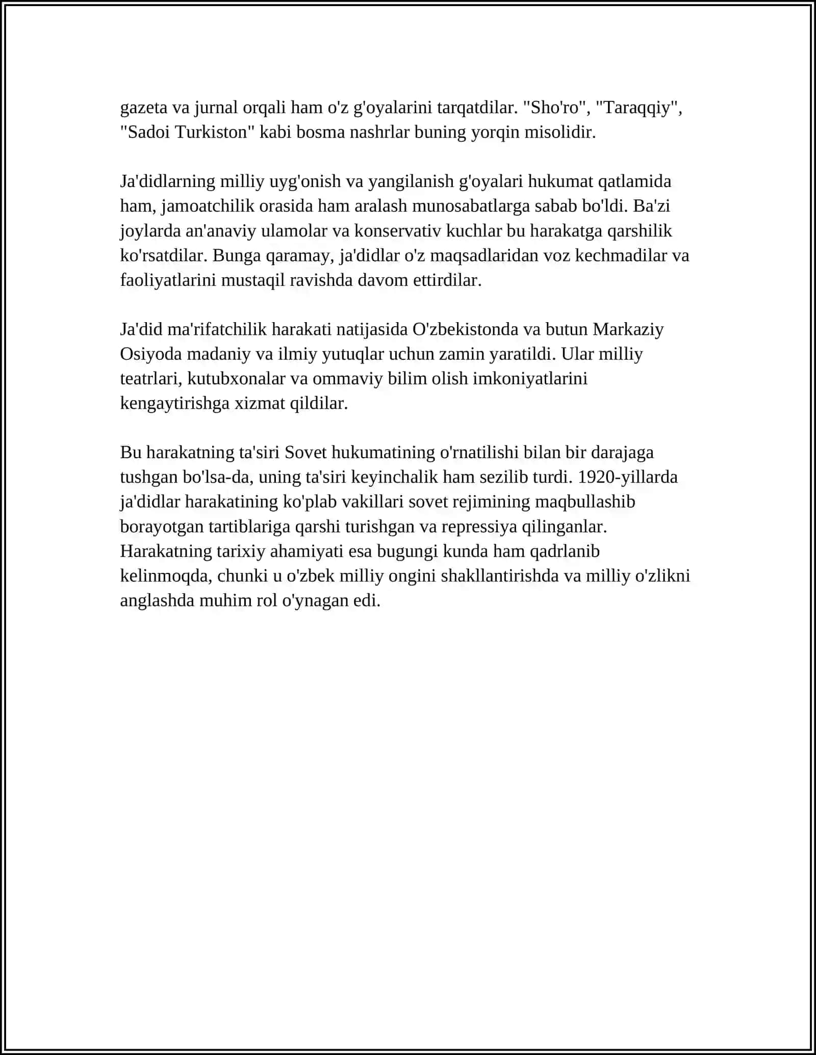 JA'DID MA'RIFATPARVARLARNING PEDAGOGIK QARASHLARI 4