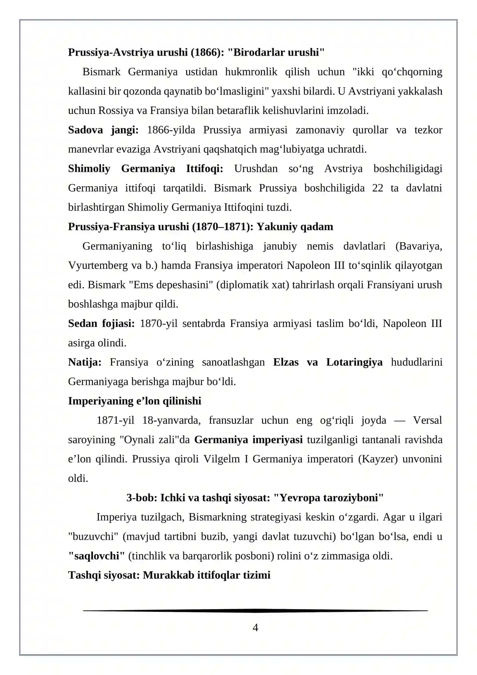 Mavzu: "Otto fon Bismark" 4