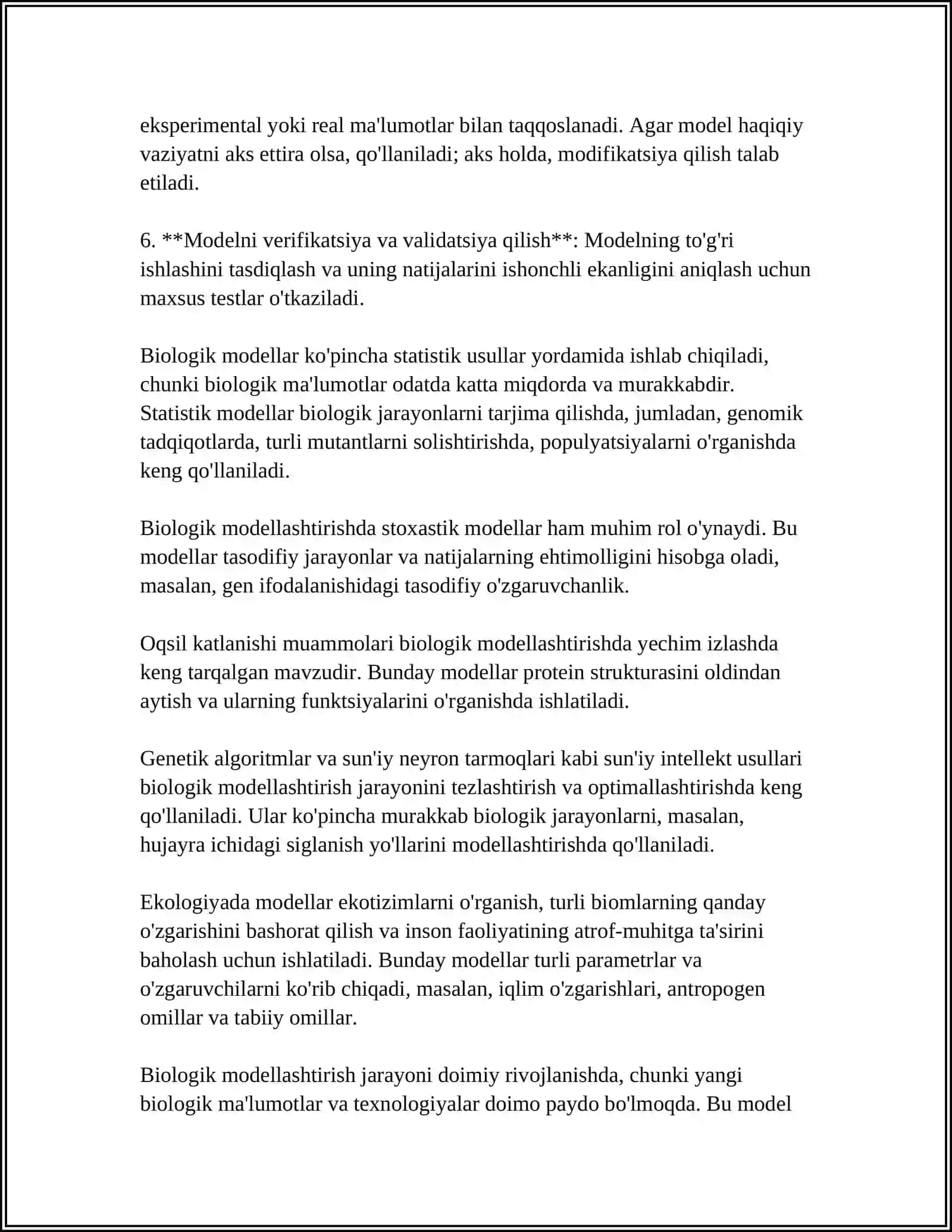 BIOLOGIK SISTEMA MODELLARI 4