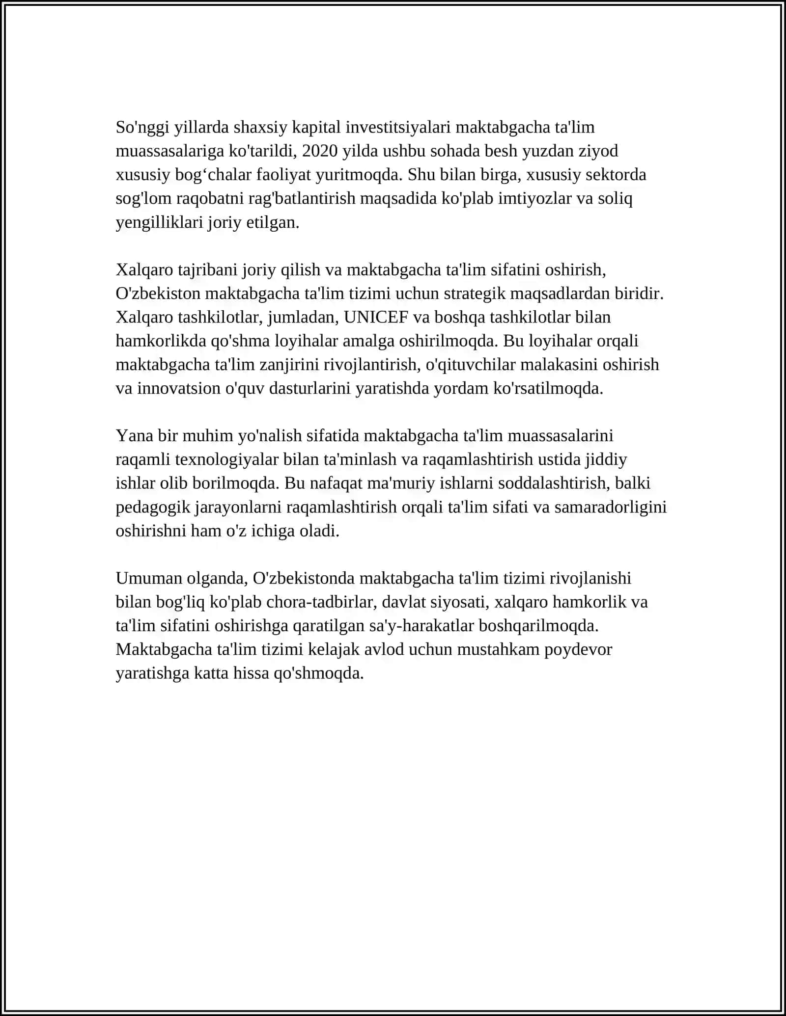 Maktabgacha ta'lim tizimi 4
