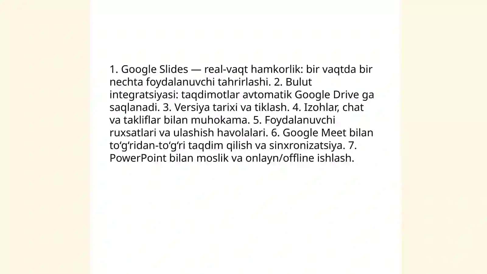 TAQDIMOT dasturlari pover point tozskuy va boshqalar dasturlari 4