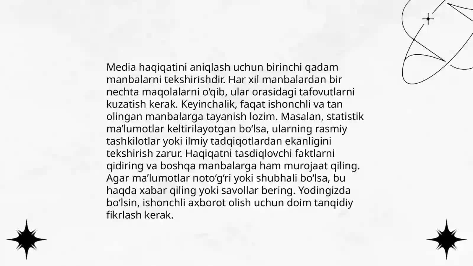 Media savodxonligining ahamiyati 4