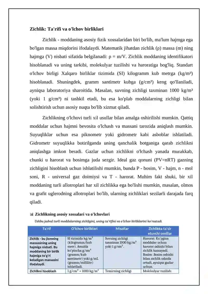 Moddaning asosiy fizik xossalari 4