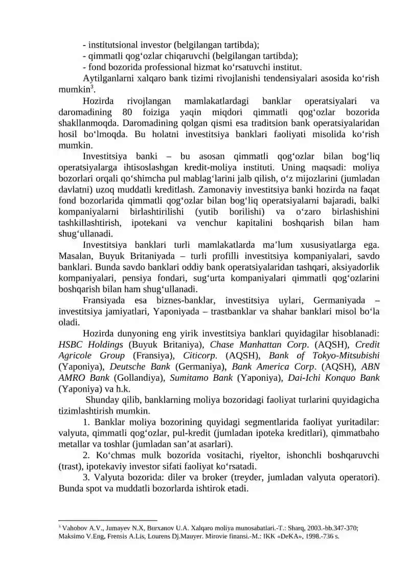 Moliyaviy vositachilar 4