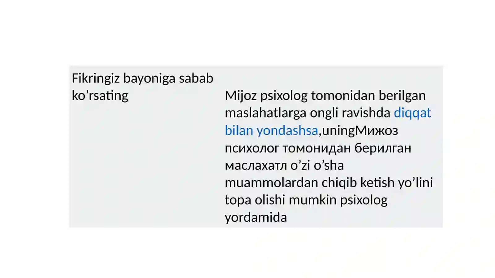 Psixologik maslahatning umumiy muammolari 4