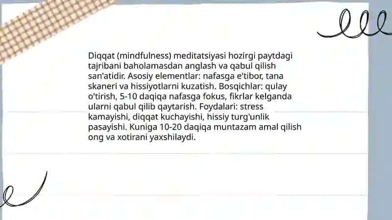 Meditativ texnikalar 4