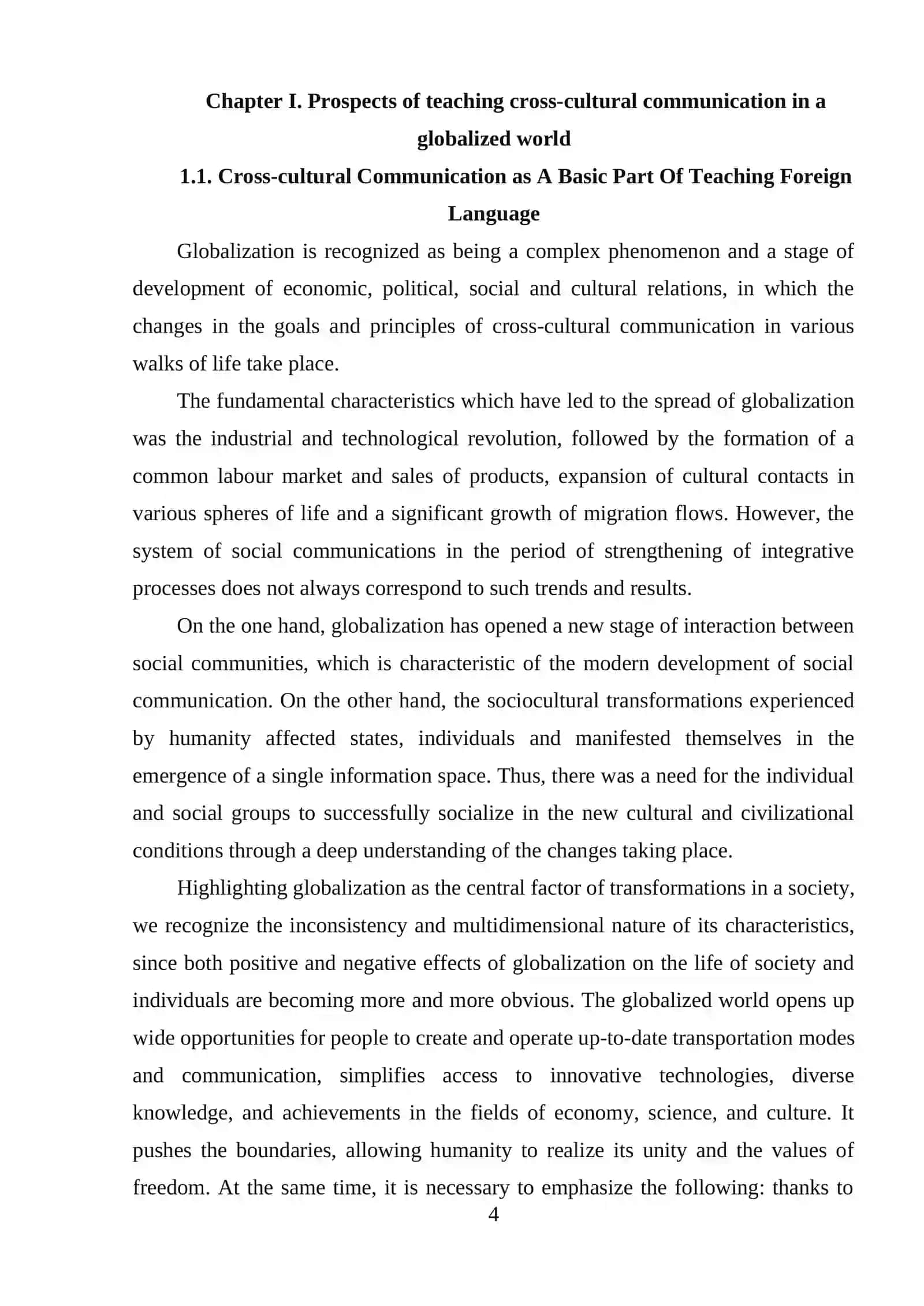 TEACHING CROSS CULTURAL COMMUNICATION SKILLS AT PHILOLOGICAL UNIVERSITIES 4