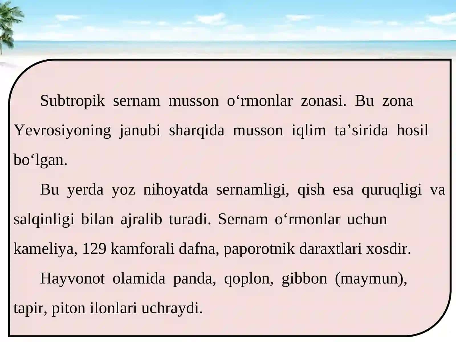 Issiq iqlim mintaqalaridagi  tabiat zonalari 4
