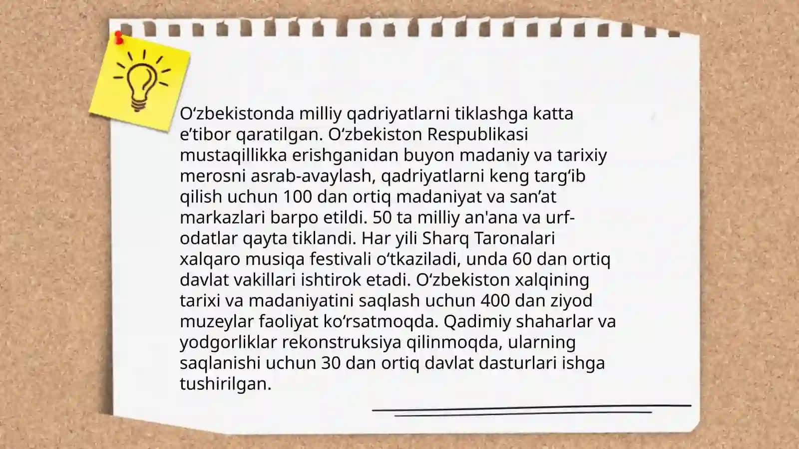 O'zbekiston ma'naviy va madaniy taraqqiyoti 4