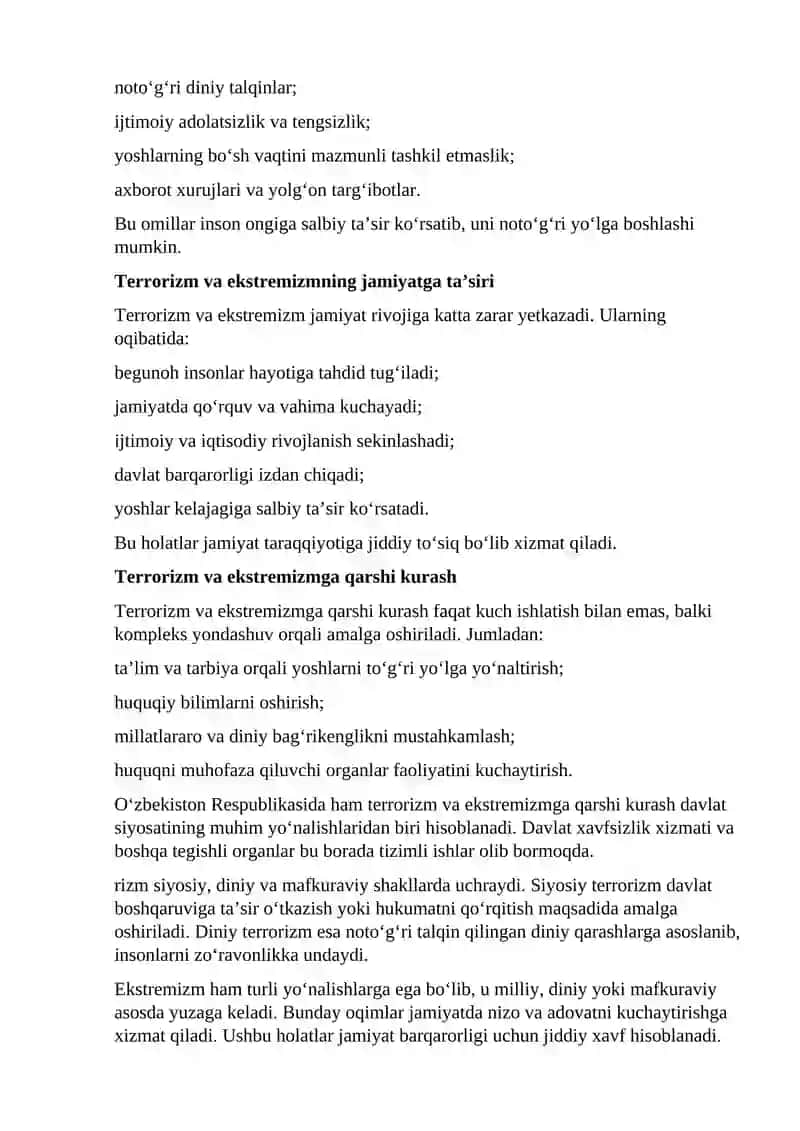 Terrorizm va ekstremizm 4