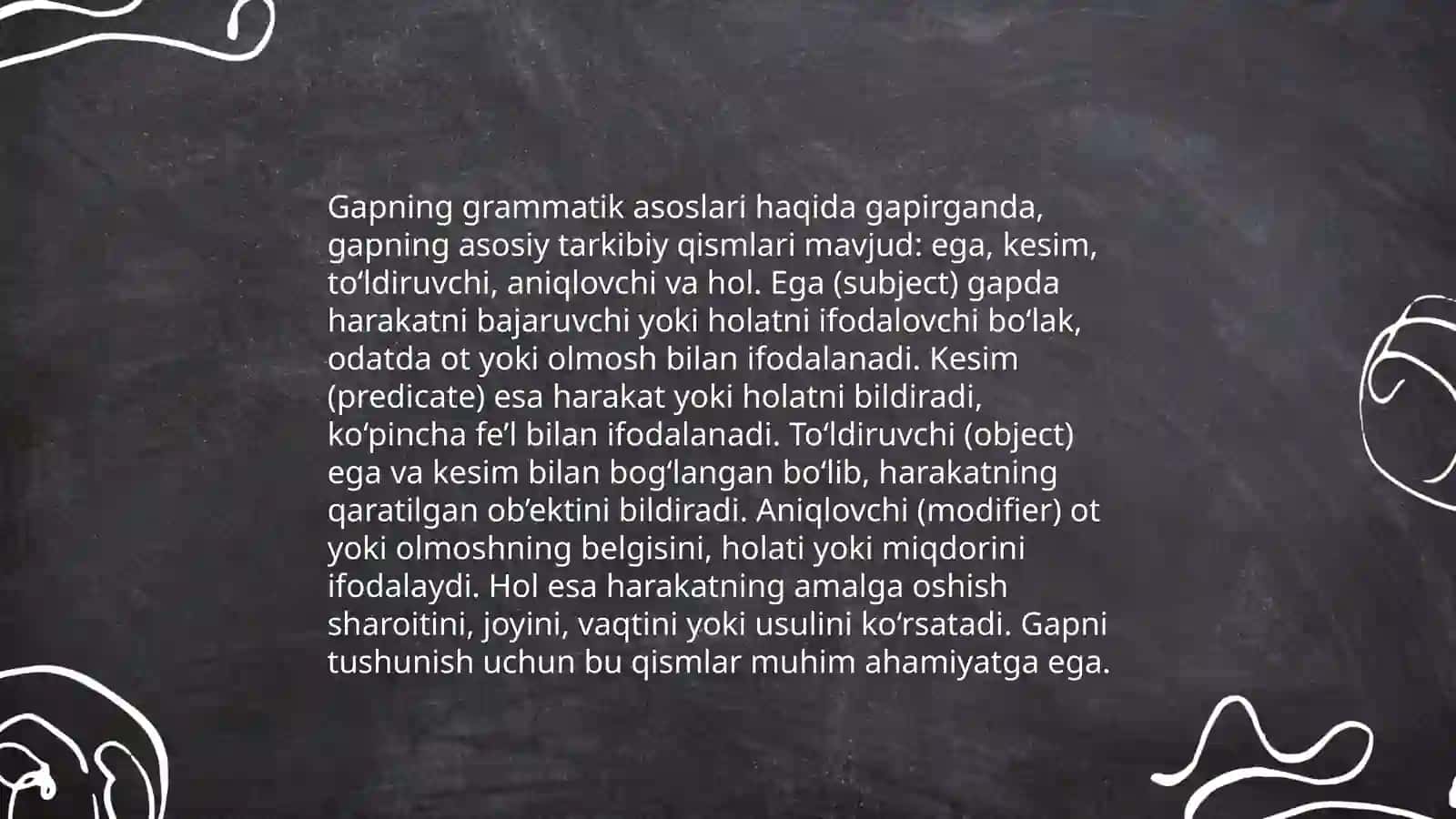 Gap qanday tuziladi? 4