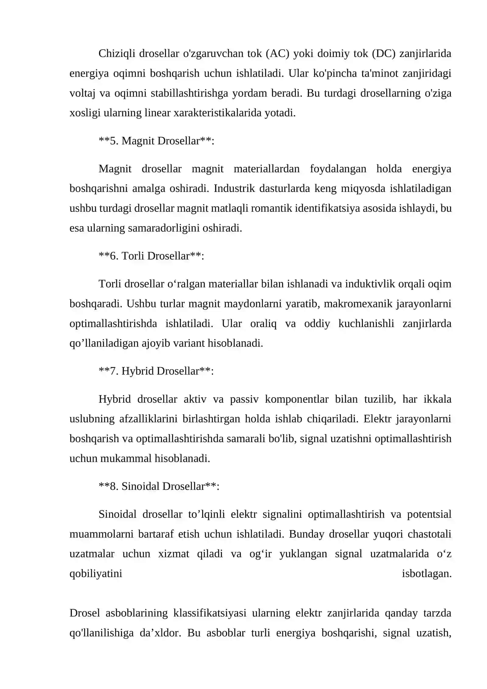 DROSSELLASH JARAYONI 4
