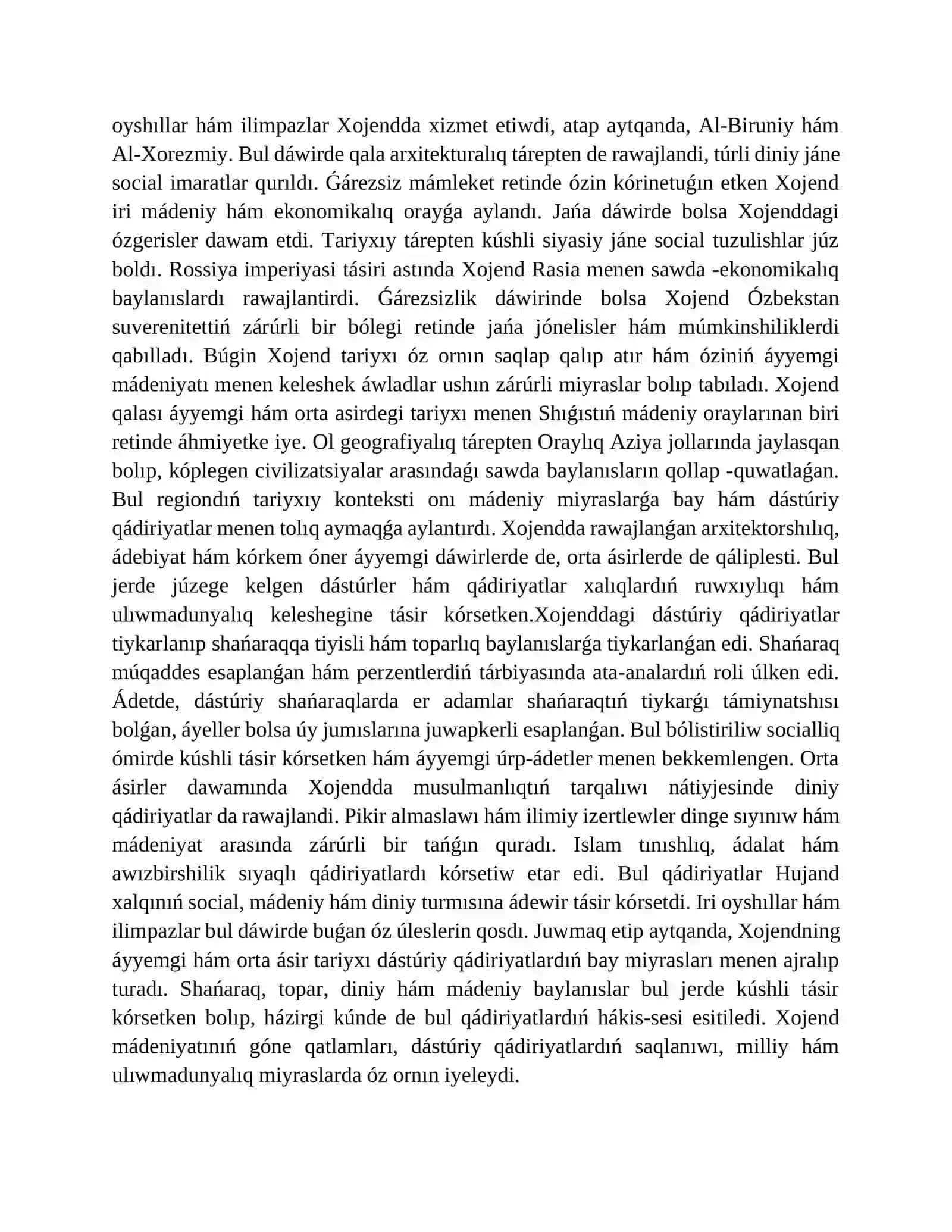 Orta asir qalasi Xojent qalasi 4