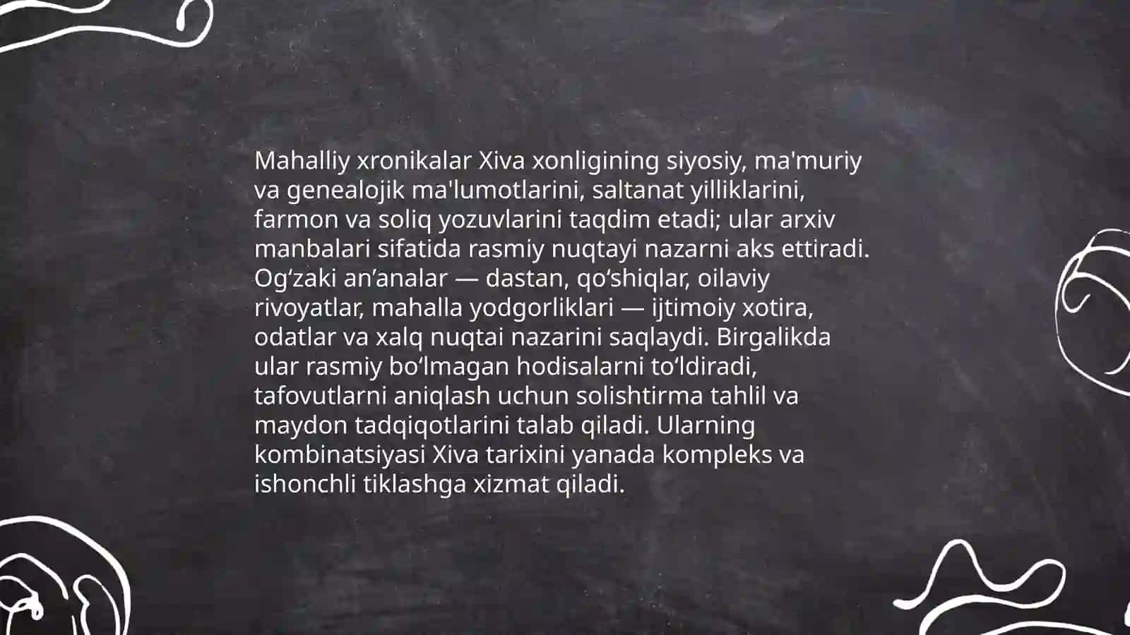 Xiva xonligi tarix shunosligi 4