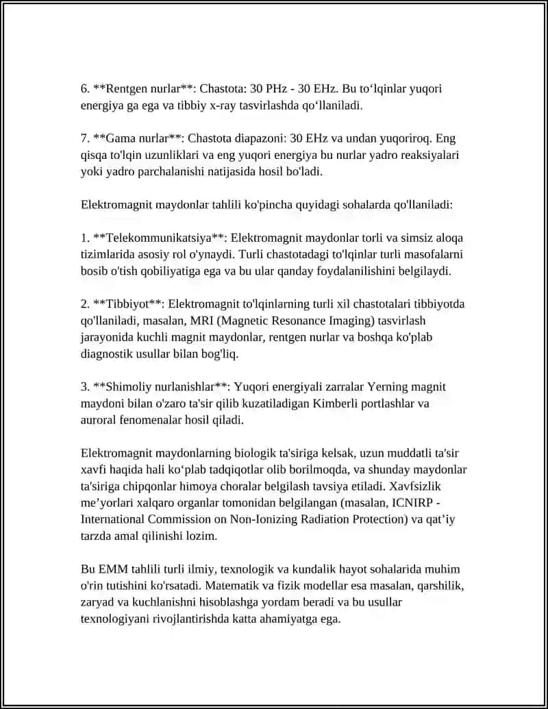 Elektromagnit Maydonlar Tahlili 4
