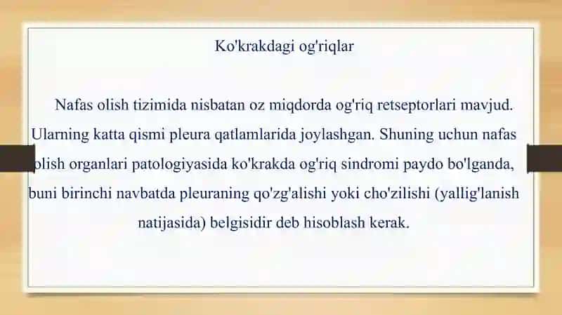 koʼkrak qafasida ogʼriq 4