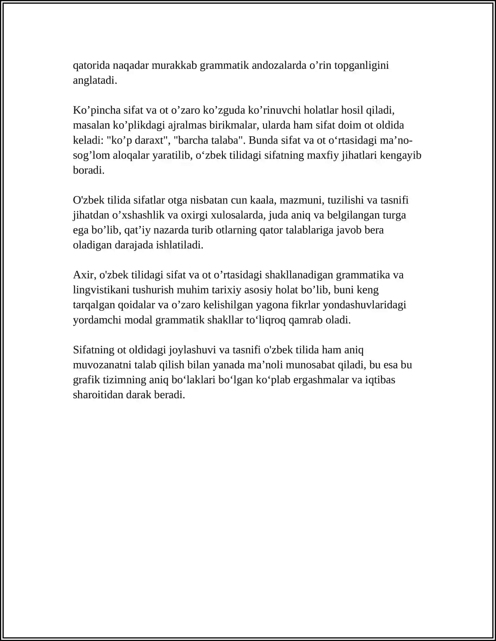 SIFATLAR VE ISIMLERLE KULLANIMI 4