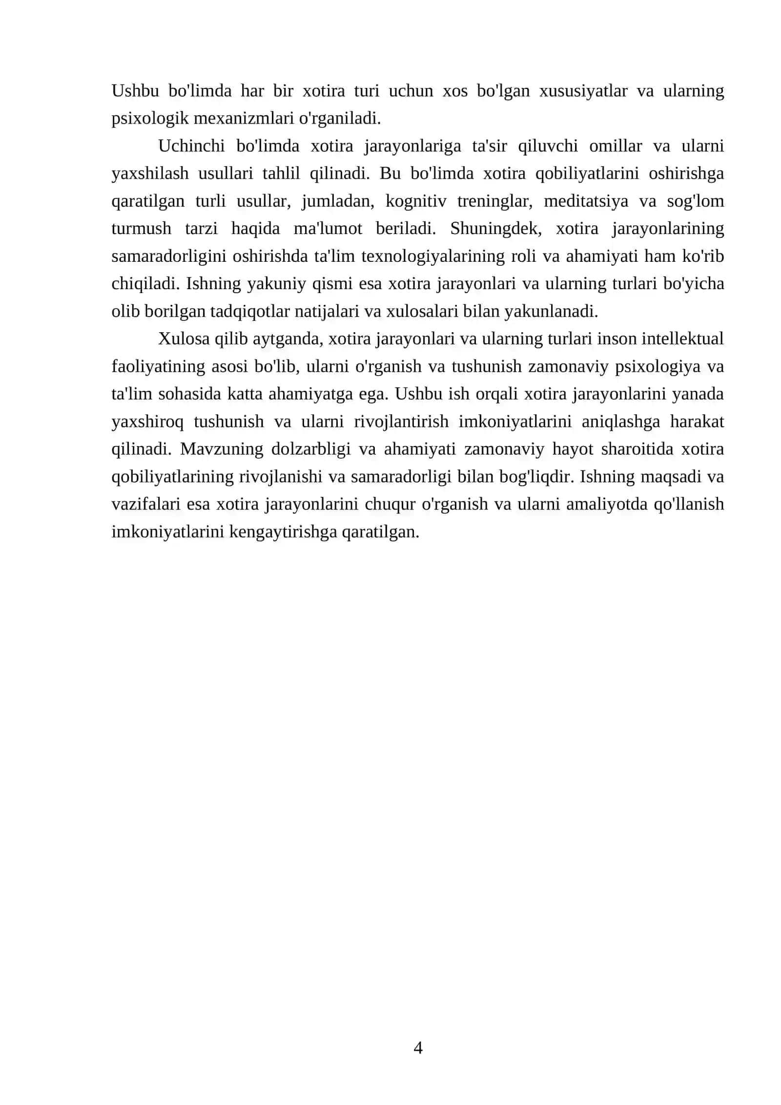 Xotira jarayonlari va turlari 4
