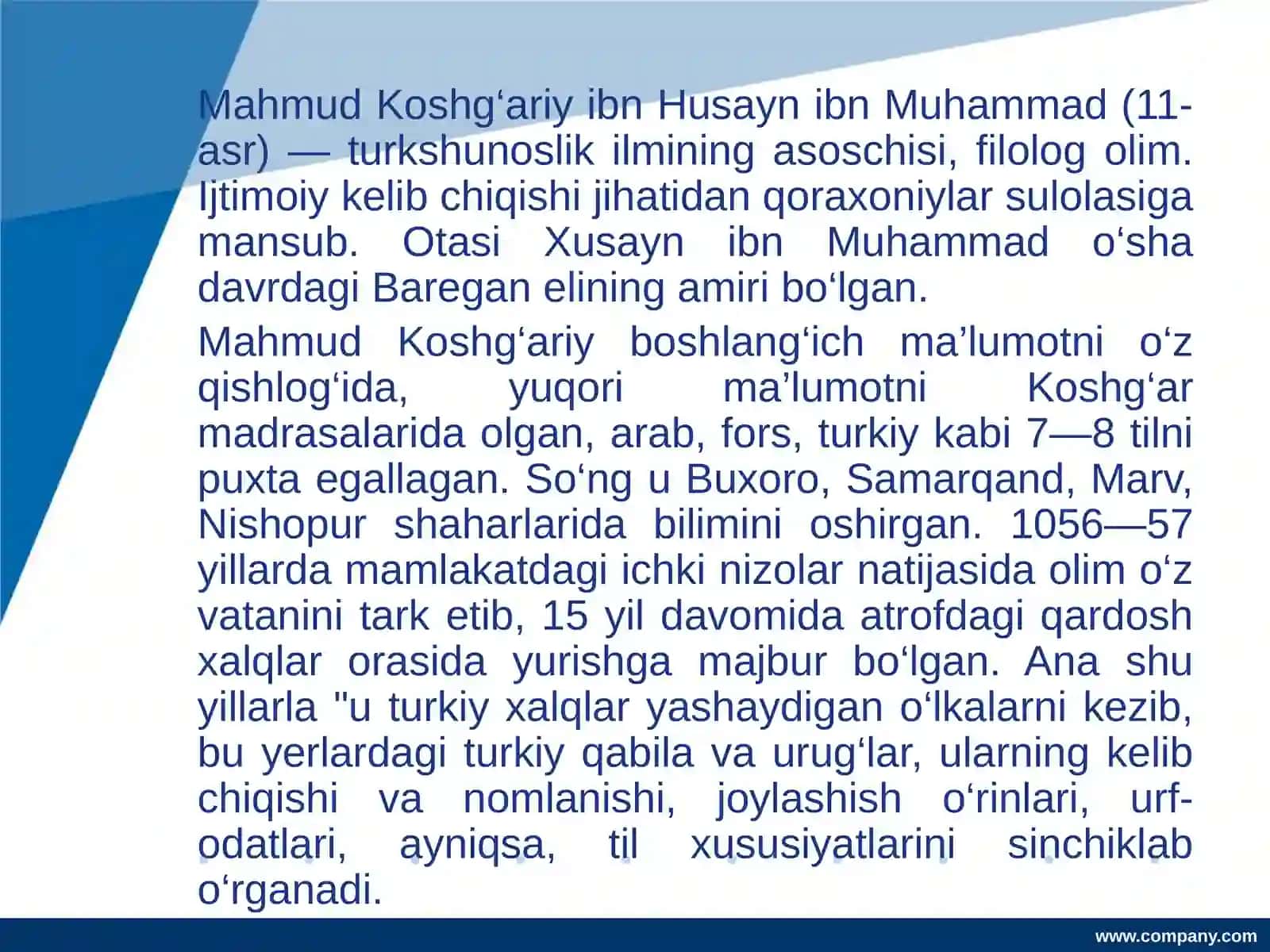 Mahmud Qoshg'ariyning "Devonulug'otitturk" asarima'naviyatimizning bebahoboyligi 4