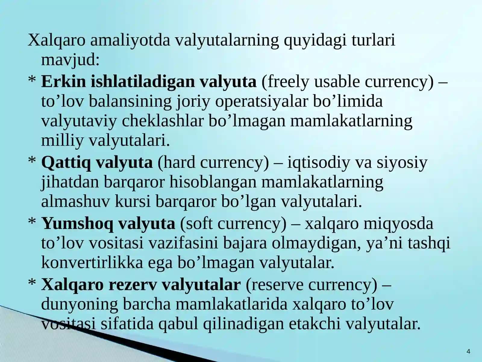 Tijorat banklari valyuta operatsiyalari 4