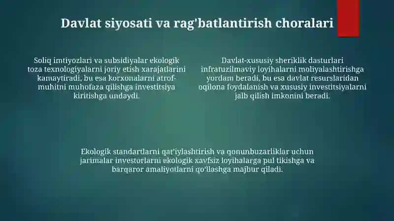 Ekologik himoya samaradorlik 4