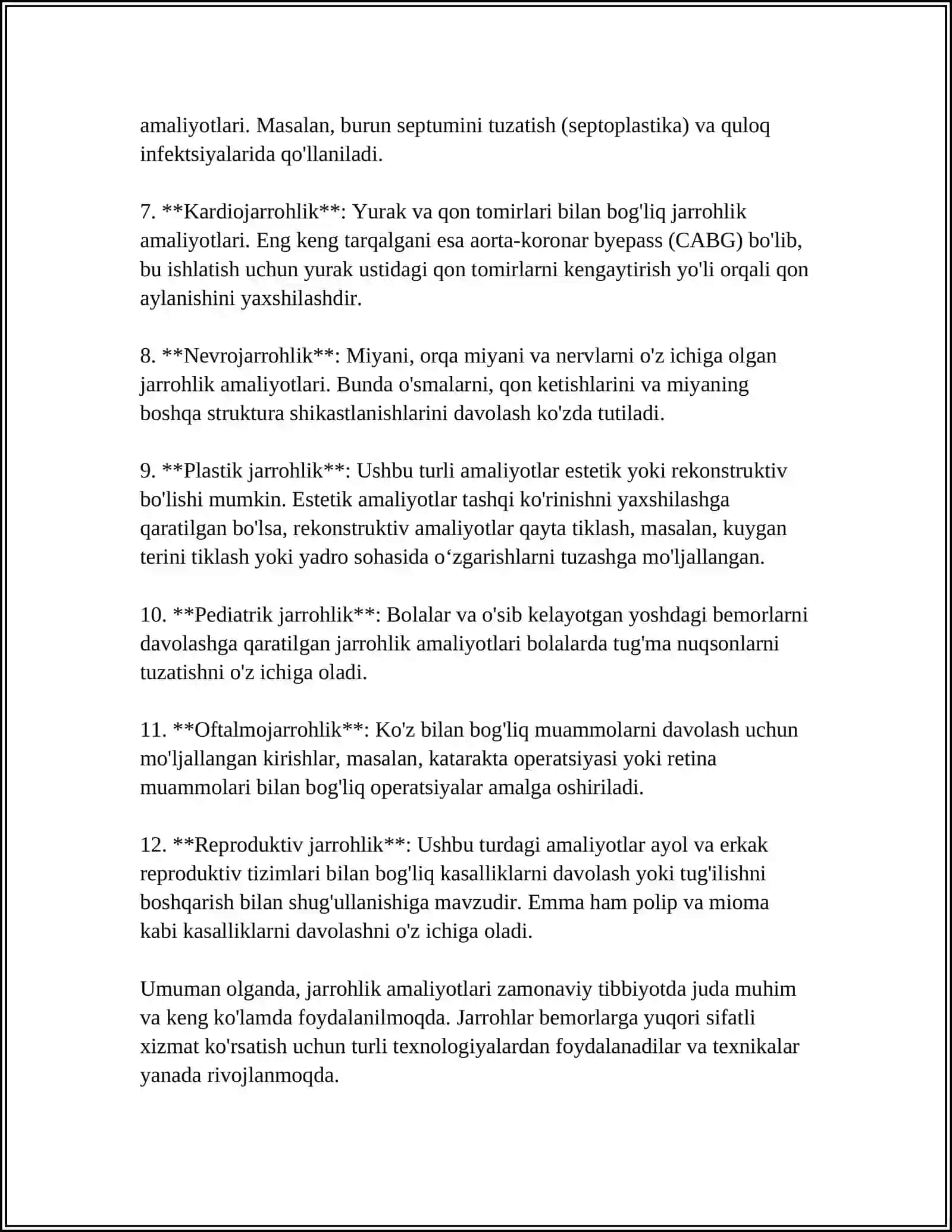 XIRURGIYA HAQIDA MALUMOT 4
