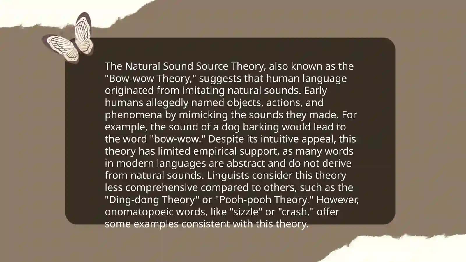 Theories of the origin of language 4