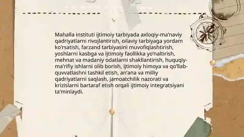 Ijtimoiy tarbiyada mahallaning o‘rni 4