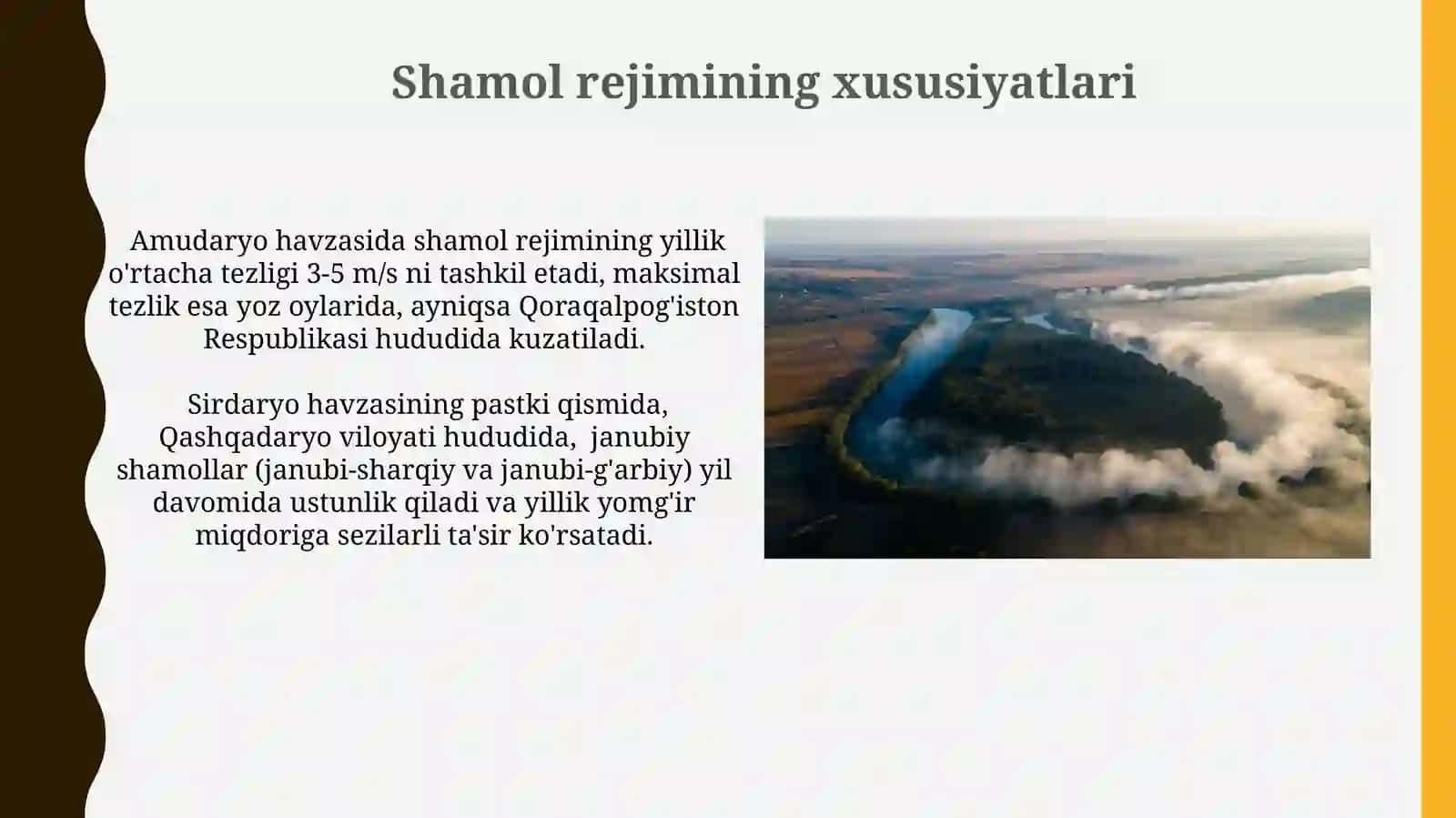 Atmosfera yogʻnlarining daryo havzasiboʻychataqsimlanishi 4