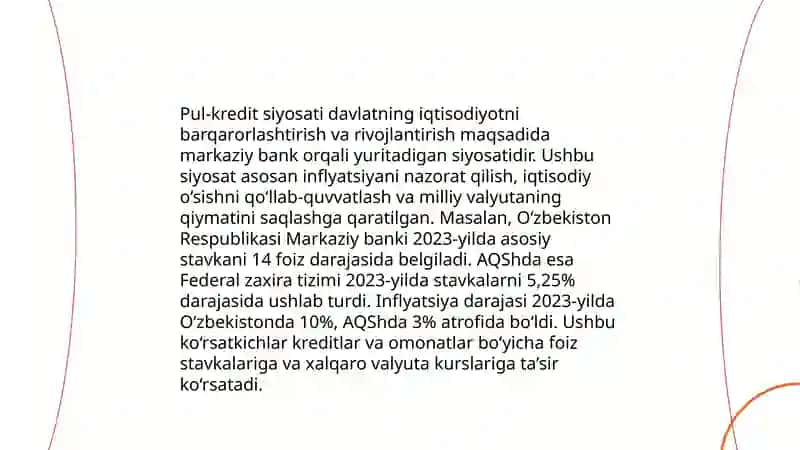 Oʻzbekiston Respublikasi pul tizimi va uning elementlari 4