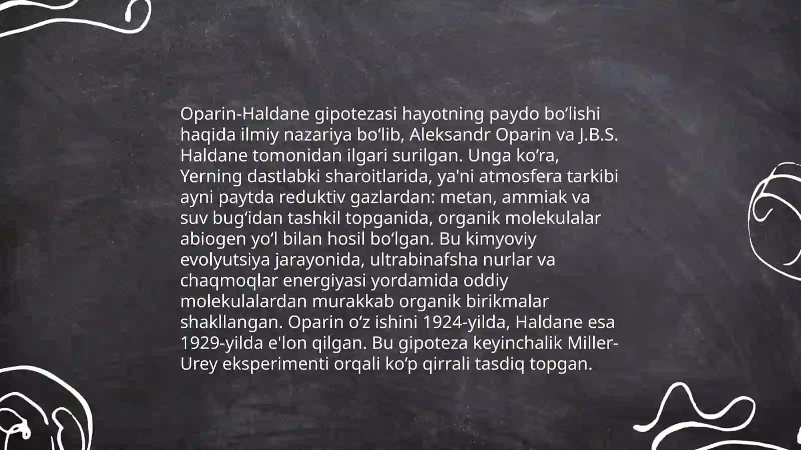 Yerda hayotning paydo boʻlishi 4