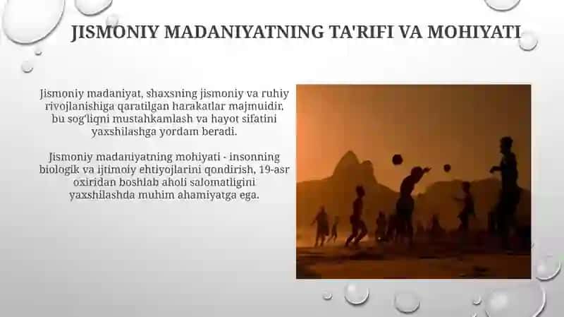 Jismoniy madaniyatning rivojlanishi 4
