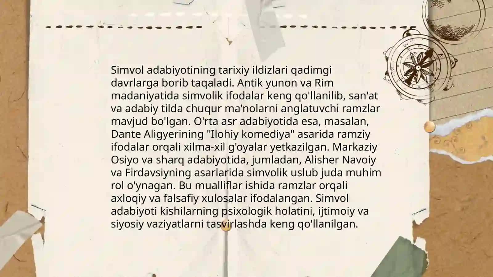 Simvol adabiyotining o‘ziga xosligi 4