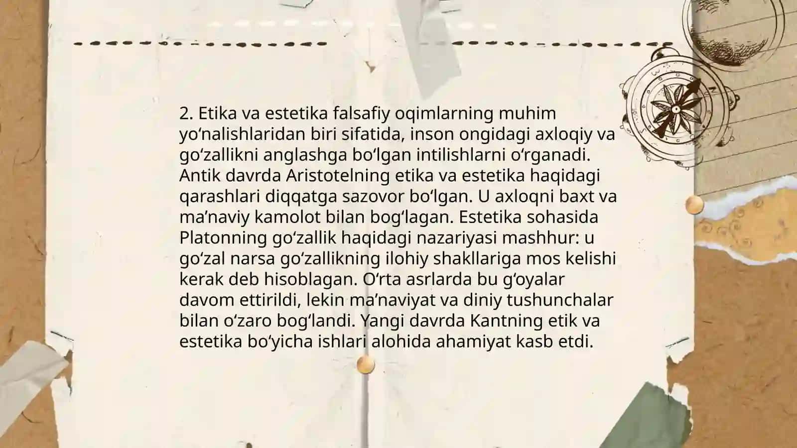 Rustamova Nozanin - Estetika va etika mavzusi 4