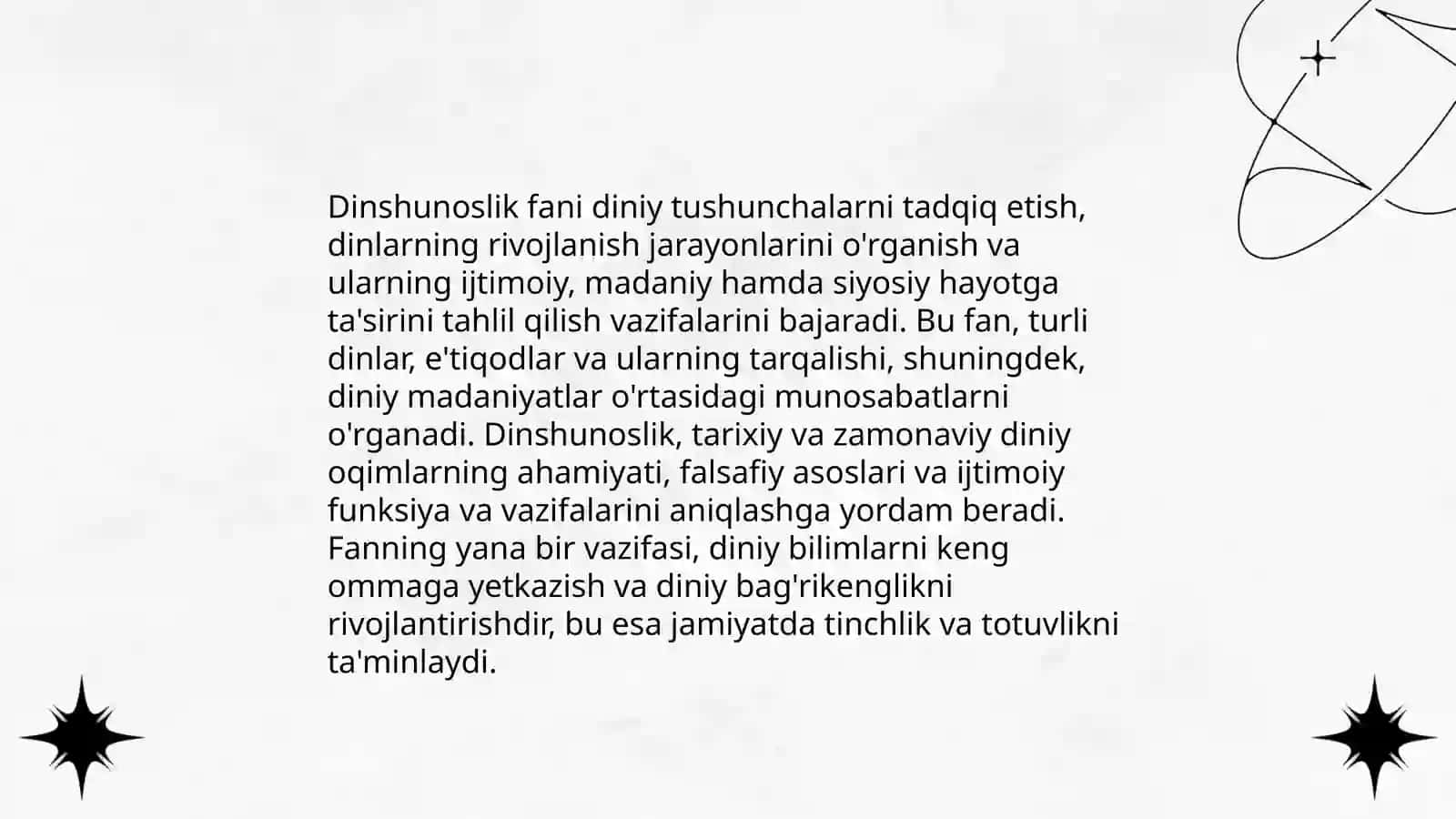 Dinshunoslik fani maqsad va vazifalari 4