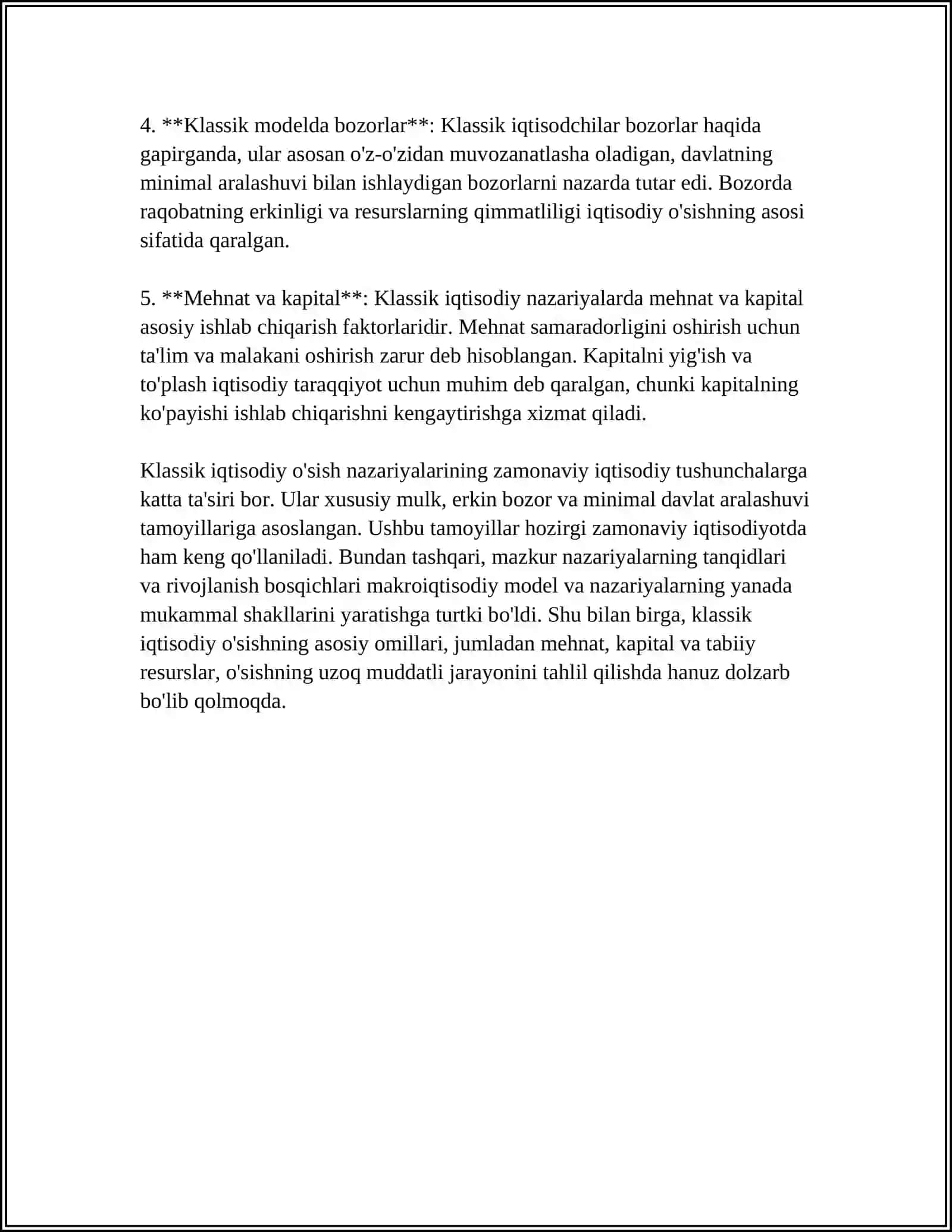 IQTISODIY OʻSISH HAQIDAGI NAZARIYALAR 4