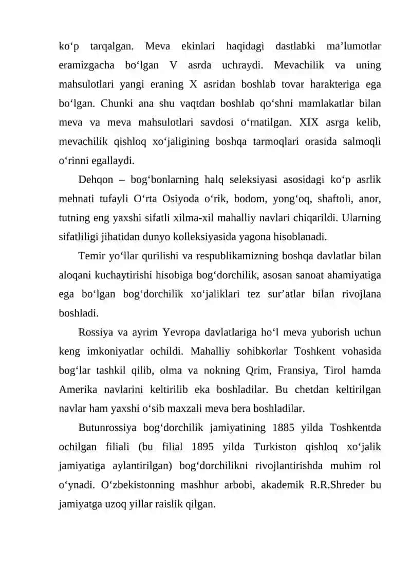 Meva ekinlari klassifikatsiyasi 4